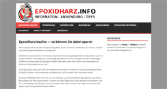 Desktop Screenshot of epoxidharz.info